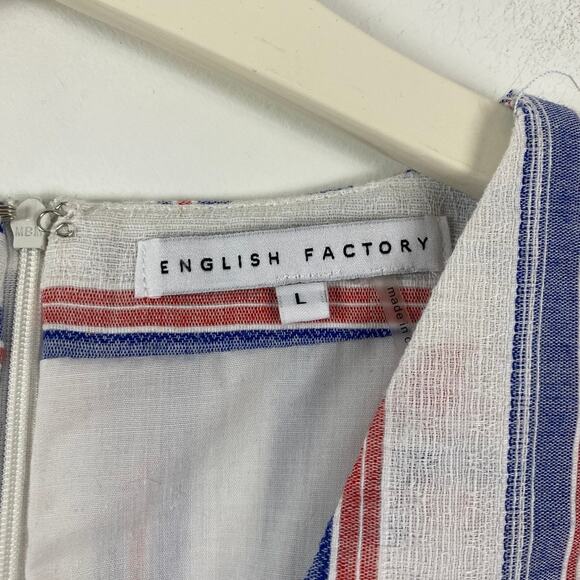 COASTAL COUNTRY CLUB English Factory Mini Dress – Short Sleeve Preppy – L NWOT - Picture 6 of 10